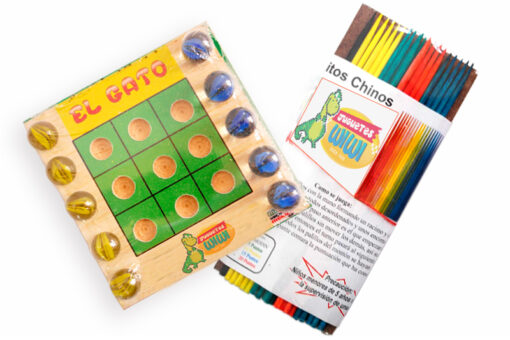 “Paquete de Diversión: 4 Juegos de Mesa de Madera Hechos en México” - Imagen 2