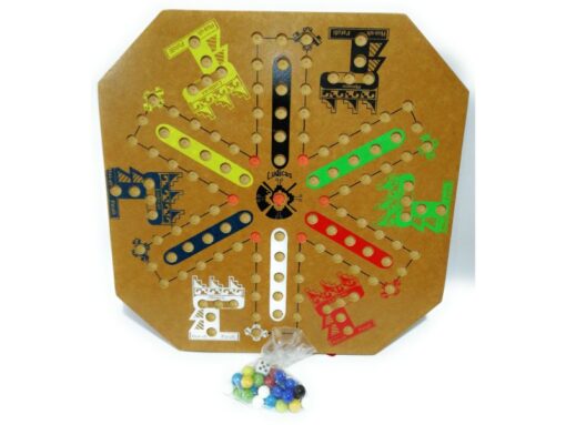 Tablero Doble Cara No te Enojes - Diversión Garantizada para 6 y 8 Jugadores - Imagen 2