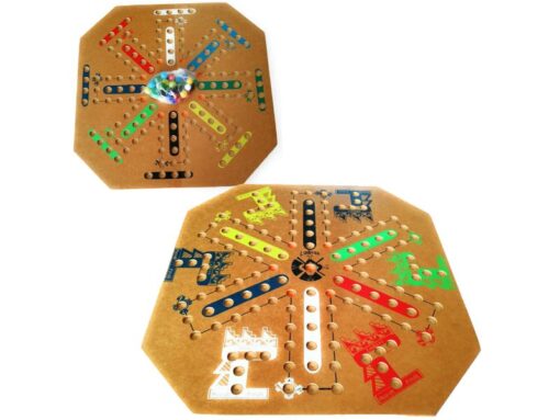 Tablero Doble Cara No te Enojes - Diversión Garantizada para 6 y 8 Jugadores