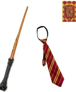 Set de disfraz de Harry Potter Gryffindor Disfraz Hogwarts Corbata Y Varita