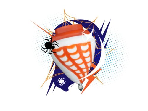 Trompo Spider Bicolor Profesional de Cometa: Potencia y Estilo en Cada Giro