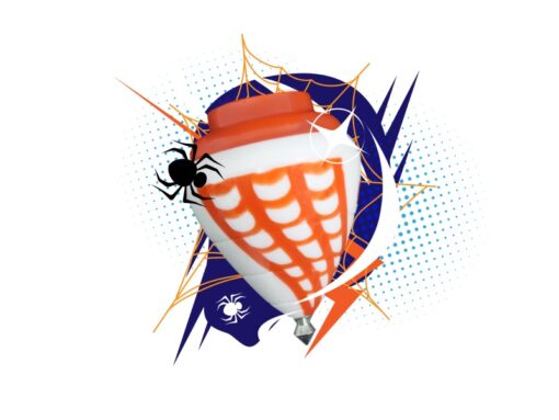 Trompo Spider Bicolor Profesional de Cometa: Potencia y Estilo en Cada Giro