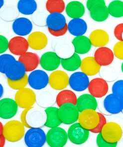 Ficha mediana de plástico 100 piezas-Wiwi Juegos mayoreo