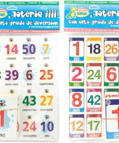 Lotería Didáctica de Los Números - Wiwi Loterías de Mayoreo